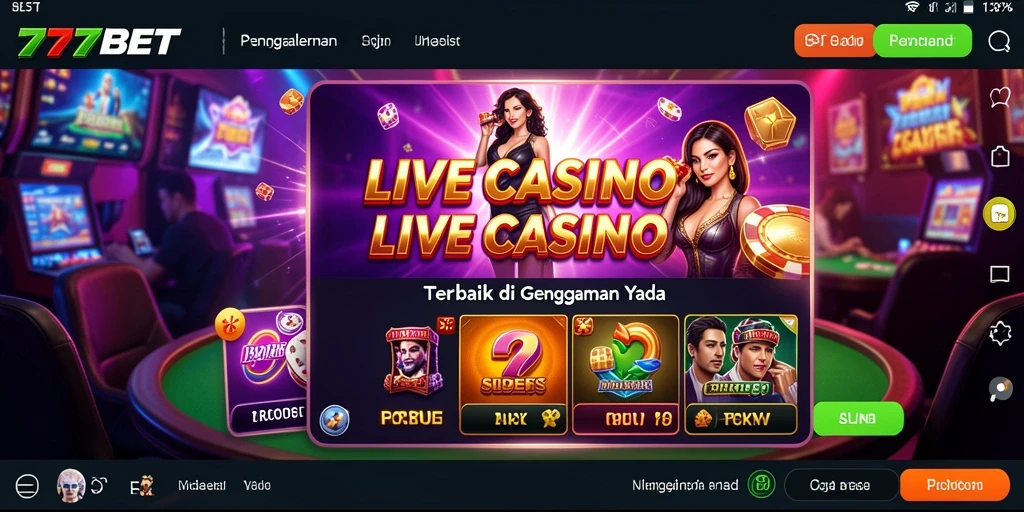 Gameplay Live Casino yang seru dan interaktif di 777BET.