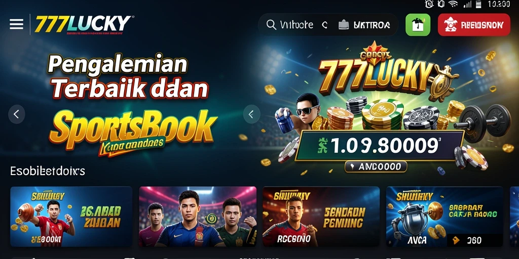 Screenshot 777LUCKY menampilkan antarmuka taruhan yang menarik dan interaktif.