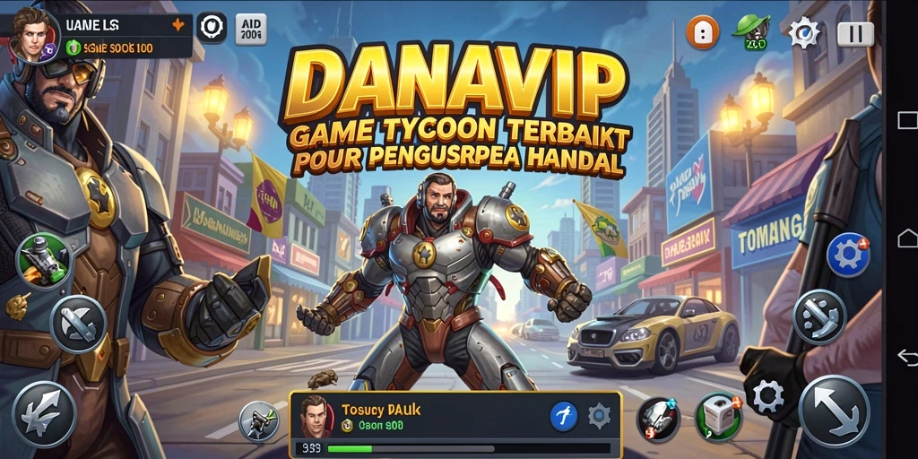 Screenshot gameplay DANAVIP yang menggambarkan keseruan permainan Tycoon.