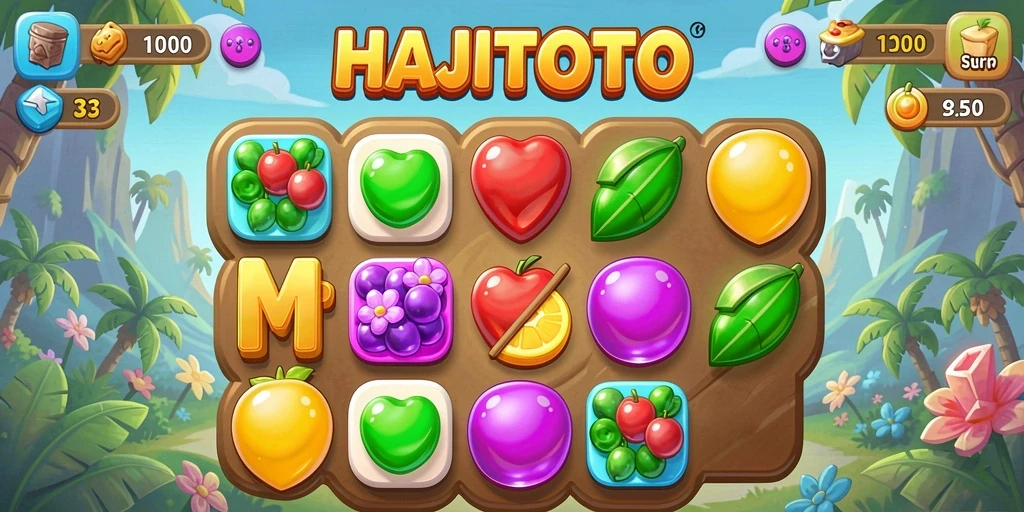 Tampilan screenshot gameplay HAJITOTO yang seru dan penuh warna.