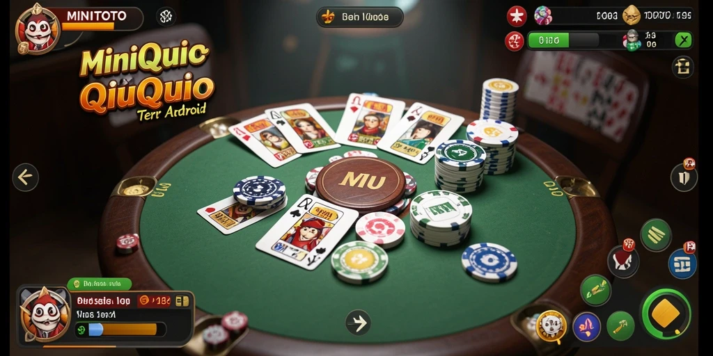 Tampilan menarik dari gameplay QiuQiu di MINITOTO.