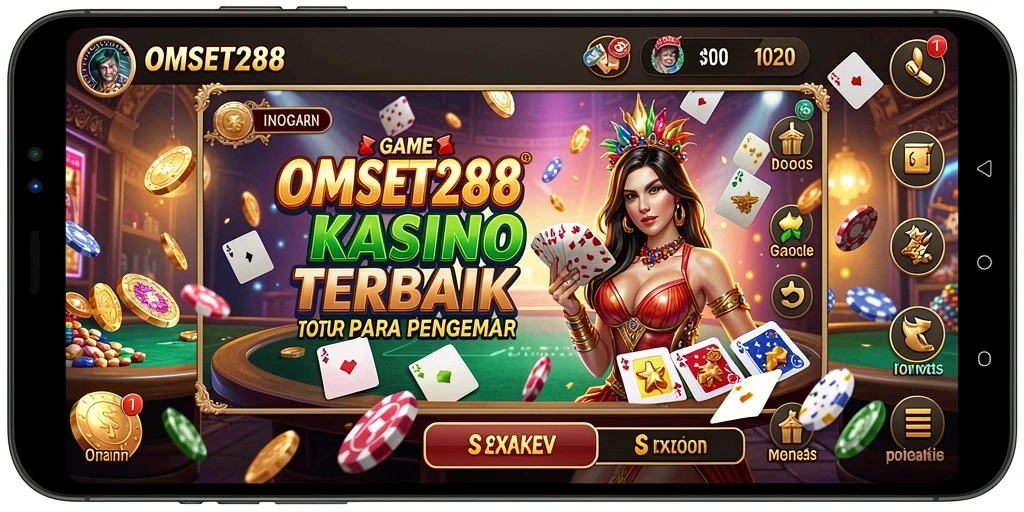 Gameplay menarik dan seru di OMSET288 game Kasino.