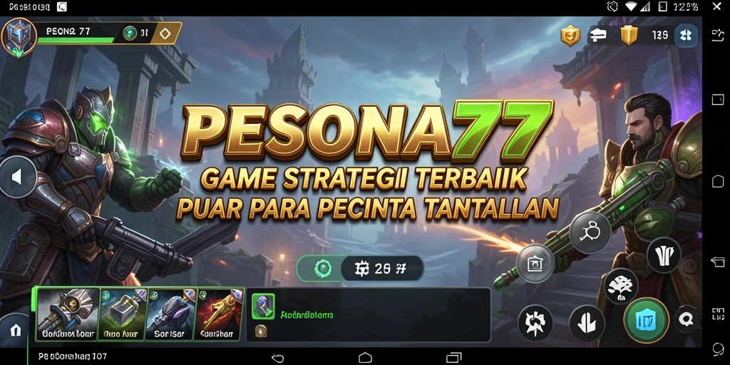 Tampilan gameplay PESONA77 yang menegangkan dan penuh strategi.
