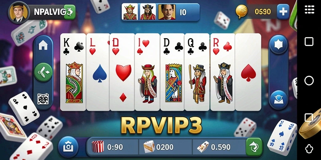 Tampilan gameplay seru RPVIP3 dengan efek grafis menarik.
