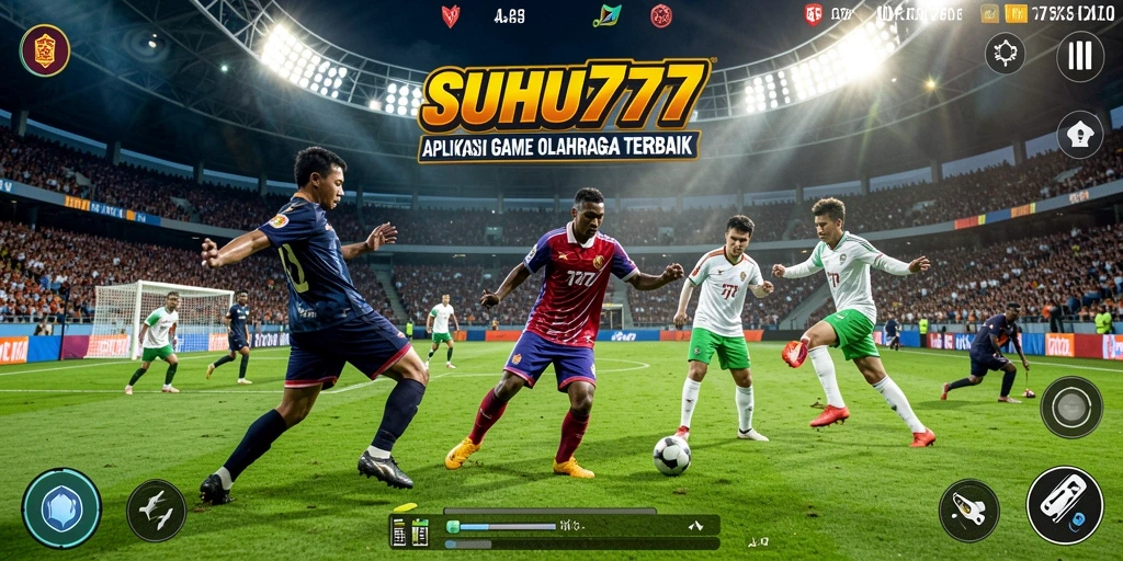 Tangkapan layar dari gameplay SUHU777 menampilkan aksi olahraga yang mendebarkan.